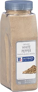 McCormick Culinary Ground White Pepper, 18 oz - One 18 Ounce Container of Bulk Ground White Pepper Powder, Great for Flavoring Meats, White Sauces, Gravy and More