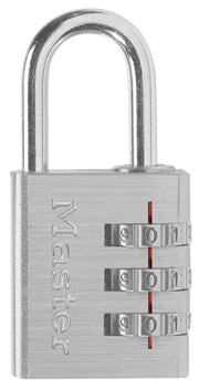 Combination Padlock Only (no Key is Included) (Pack of 48 pcs) by Master Lock – Metal, Silver, Model 630D