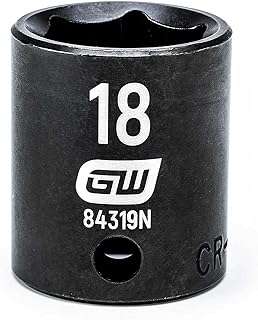 GEARWRENCH 3/8" Drive Standard Impact Metric Socket 18mm, 6 Point - 84319N