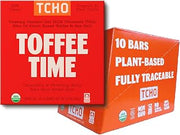 TCHO Toffee Time 53% Oat-Milk Chocolate Bars (10 pack) | Plant Based, Organic & Fair Trade | Non GMO, Non-Dairy, Vegan Chocolate, Soy Free (2.1oz each)