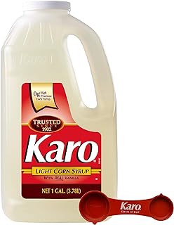 Light Corn Syrup with Real Vanilla, 1 Gallon with Karo Measuring Spoon