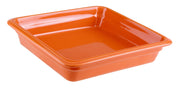 World Cuisine Induction Porcelain Hotel Pan by PADERNO – Medium, Porcelain, Orange, Model 44313O06