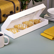 SOUTHERN CHAMPION TRAY White / 16" x 6.5" x 1.75" / White Window Bakery Take Out Containers