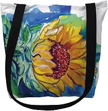Betsy Drake TY544M 16 x 16 in. Windy Sunflower Tote Bag - Medium