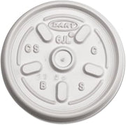 DART 6JL Plastic Lids for 6oz Hot/Cold Foam Cups Vented 1000 Lids/Carton