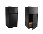 dVault Black / 19"L x 19"W x 40"H / Industrial Wall-Mount Mailboxes