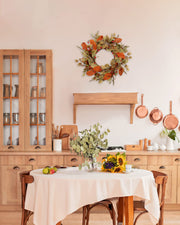 YNYLCHMX Fall Wreath, 22 Inch Diameter, Farmhouse Autumn