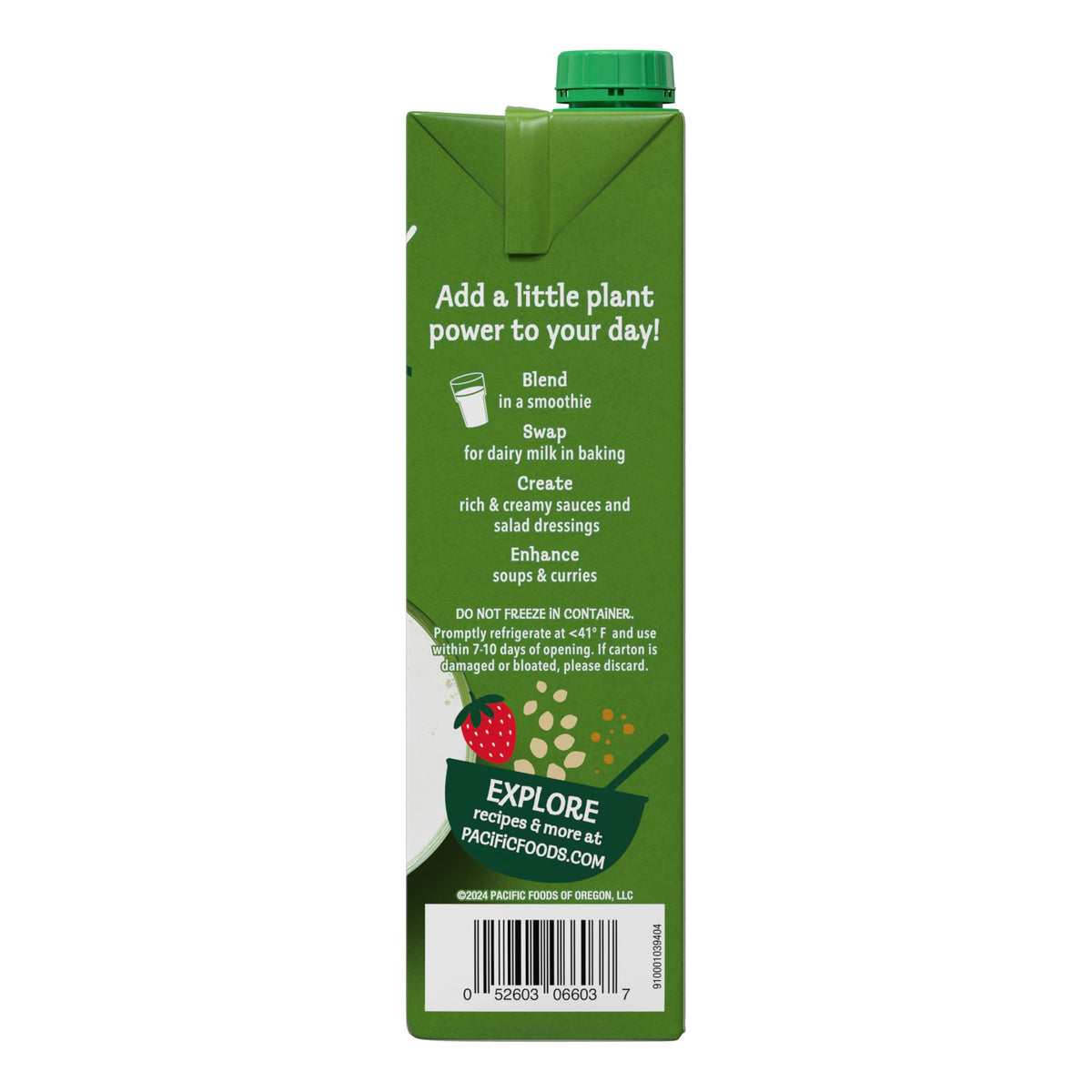 Pacific Foods Hemp Milk / 32 Fl Oz (Pack of 6) / 1 Hemp Milk