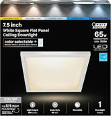 Feit Electric Square LED Ceiling Light, Fit 6 Inch Can, 5CCT - 4 Pack