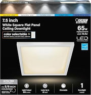 Feit Electric Square LED Ceiling Light, Fit 6 Inch Can, 5CCT - 4 Pack