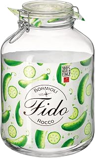 Bormioli Rocco Fido Clear Jar, 169 Oz.