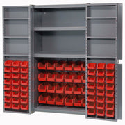 Deep Door Bin Cabinet by Global Industrial – 16 Gauge Steel, Gray, Model 662137RD