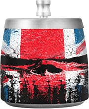 Skull British Flag Splash Ashtray with Lid, Outdoor Ashtrays for Patio