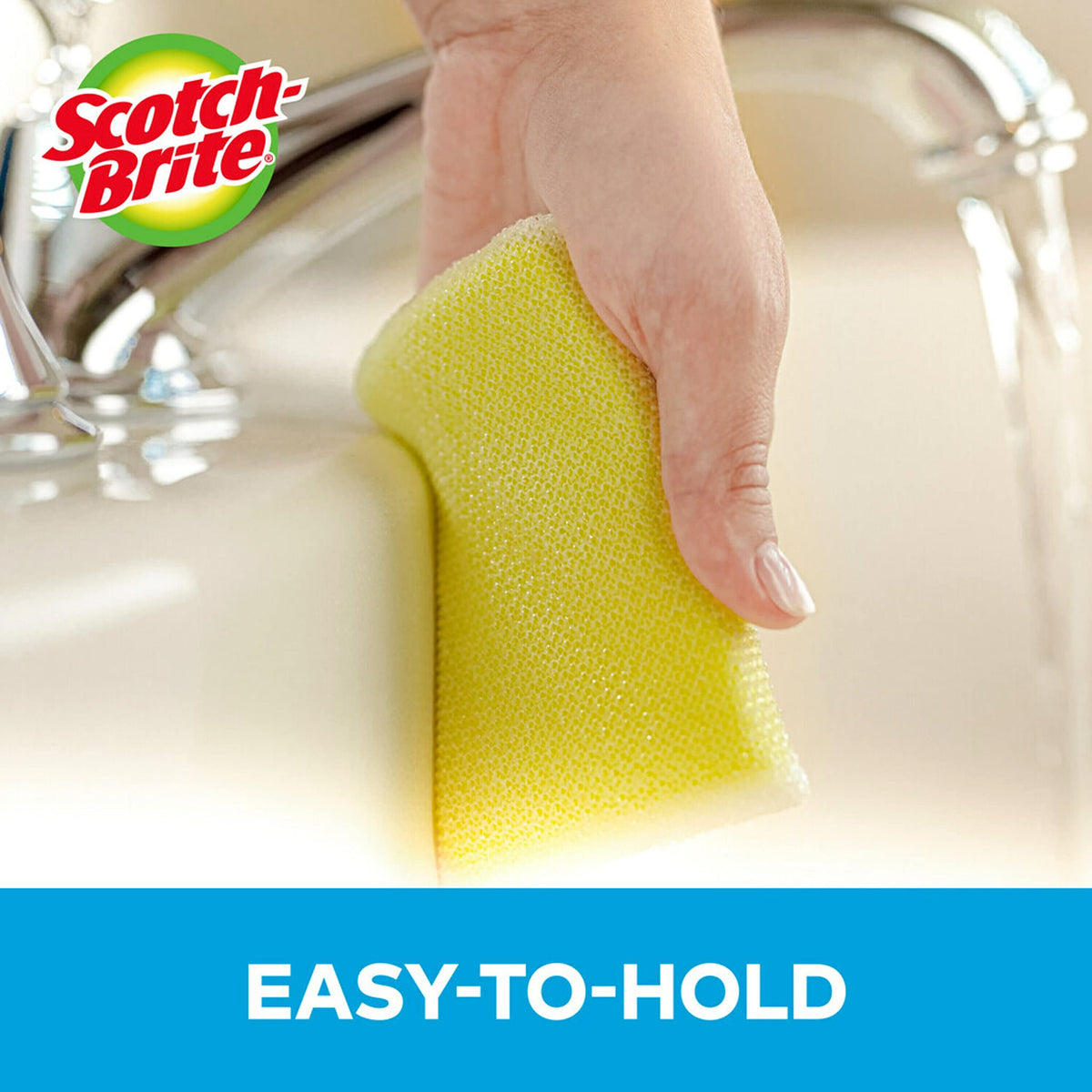 Scotch-Brite Dobie All Purpose Cleaning Pads – Non-Scratch Dish Sponge with Durable Nylon Mesh for Kitchen and Household Cleaning – 4.3" x 2.6" x 0.5", 24-Pack