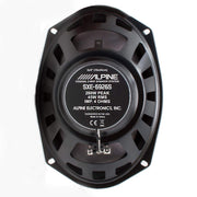 6x9 2-Way Coaxial Speakers (Pair) by Alpine – Long Fiber Natural Pulp, High Polymer Foam, black, Model SXE-6926S
