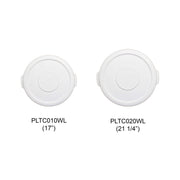 Lid for 20 gallon trash can by Thunder Group – Polycarbonate, White, Model PLTC020WL