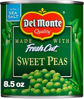 Del Monte FRESH CUT Sweet Peas, Canned Vegetables, 8.5 oz Can