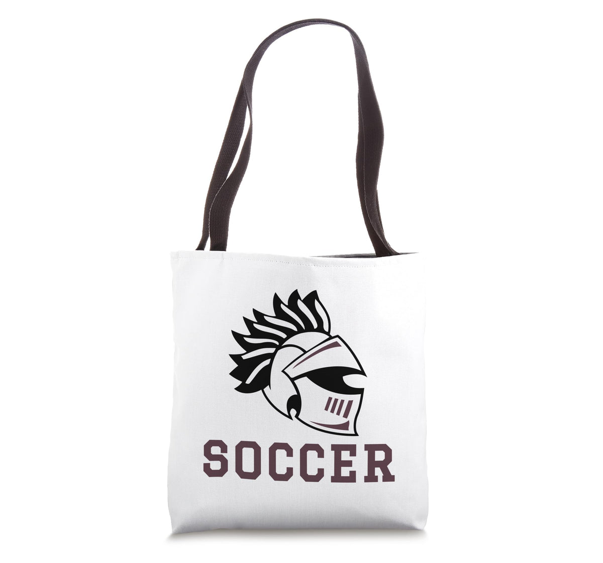 Curtis High School Warriors Soccer Tote Bag by Curtis High School, Staten Island, NY 10301 – 16 inches, White, Model EDXPVJ5E8GWUS_16INCHES