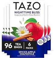 TAZO Nighttime Bliss Spiced Apple Chamomile Herbal Tea Bags - 16ct (6-Pack)