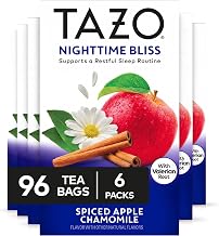 TAZO Nighttime Bliss Spiced Apple Chamomile Herbal Tea Bags - 16ct (6-Pack)