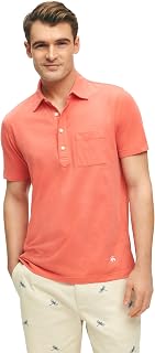 Brooks Brothers Men's Washed Cotton Jersey Polo Shirt