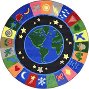 Joy Carpets EarthWorks Rug, Multi, 13'2" Round