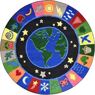 Joy Carpets EarthWorks Rug, Multi, 13'2" Round