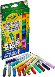 Crayola Washable Pip-Squeaks Skinnies Markers 16-Count per Pack (1-Pack)