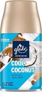 Glade Automatic Spray Refill, Cool Coconut, Scented Air Freshener for Home and Bathroom, 6.2 Oz