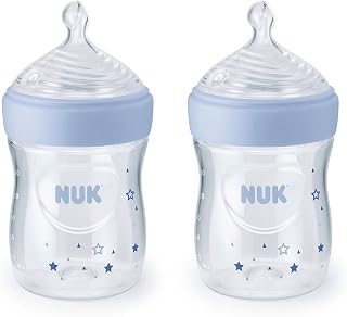NUK Simply Natural Baby Bottles, 5 Oz, 2 Pack