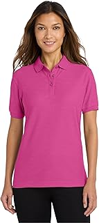Port Authority Women's Silk Touch Polo, Medium, Tropical Pink
