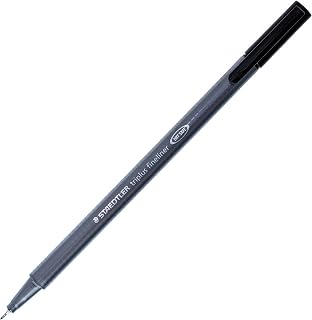 STAEDTLER Triplus Fineliner Black 0.3mm - Pack of Six