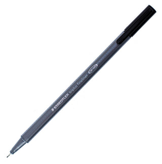 Triplus Fineliner Black 0.3mm - Pack of Six by STAEDTLER – 1 Count (Pack of 6), Metal, Black, Model 334-9