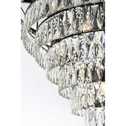Josephine 29 Light Chandelier Black by Lighting Design – Iron and Crystal, Black