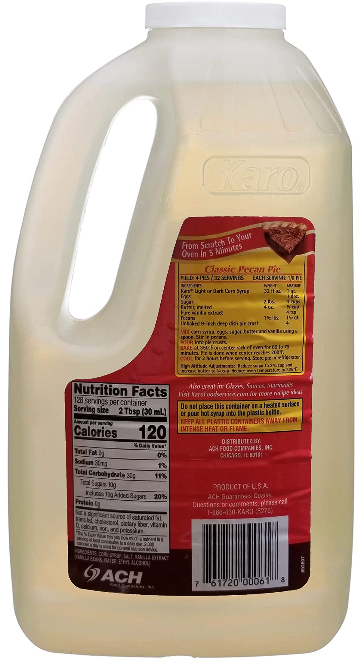 Light Corn Syrup with Real Vanilla by KARO – 128 Fl Oz (Pack of 1), vanilla, Model AX販売した新製品-54