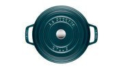 Cocotte Round 24 cm La Mer by STAUB – 24cm, 3.8 liters, Cast Iron, La Mer, Model 40508-654-0