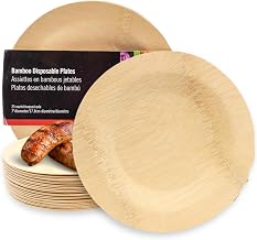 Disposable Round Plate, 7" Diameter, Pack of 25