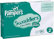 Pampers Swaddlers New Baby Size 2 Diapers eBulk Pack 224 Count