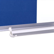 Combination Board by MasterVision – 72"W x 48"H, Dry Erase Board/Felt, White/Blue, Model XA2722830