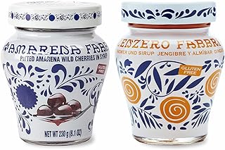 Amarena Fabbri Wild Cherries in syrup and Fabbri Ginger in syrup COMBO, 8oz
