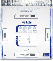 ControlTek TripLok 20" x 20", Clear, 50 Bags, Tamper-Evident Deposit Bags for Cash Handling & Valuables, Moisture, Heat and Cold Sensitive Ink, Tear-Off Receipt + Large Barcodes 585064