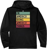 I'm Americo Doing Americo Things Funny Personalized Quote Performance Hoodie