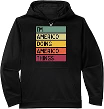 I'm Americo Doing Americo Things Funny Personalized Quote Performance Hoodie