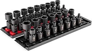 TEKTON 3/8 Inch Drive Universal Joint Impact Socket, 34-Piece | SID97201