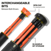 KLEIN TOOLS 2-Piece Set / Black/Orange / 1 Screwdriver Sets