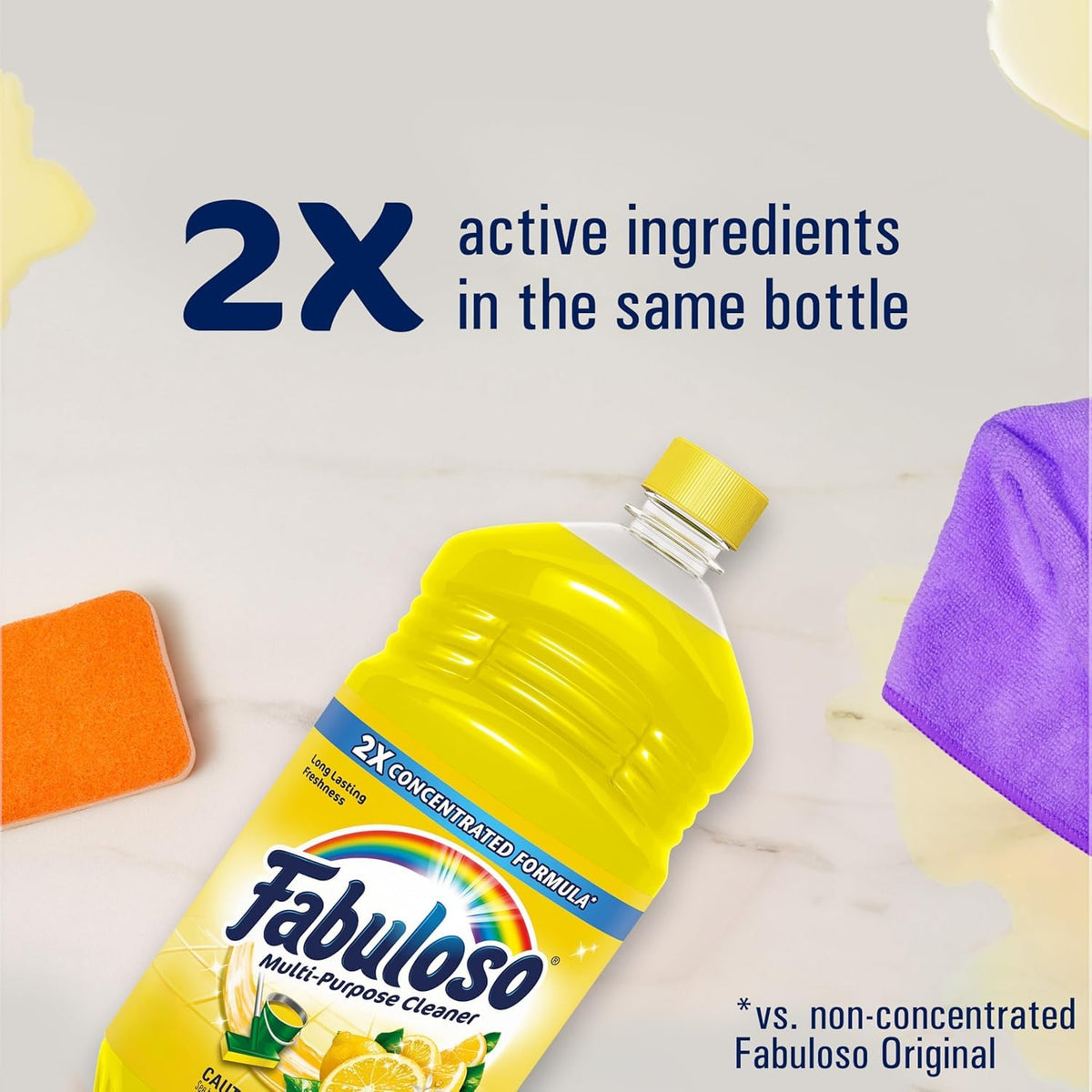 Multi-Purpose Cleaner Concentrated Formula by Fabuloso – 128 Fl Oz (Pack of 1), Pack of 128, Model 035000973542