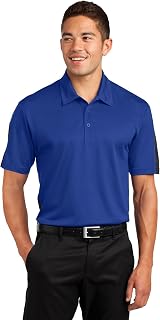 SPORT-TEK Men's PosiCharge Active Textured Colorblock Polo 3XL True Royal/Grey