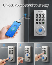 Wi-Fi Door Lock with Handle by PHILIPS – Commercial Grade