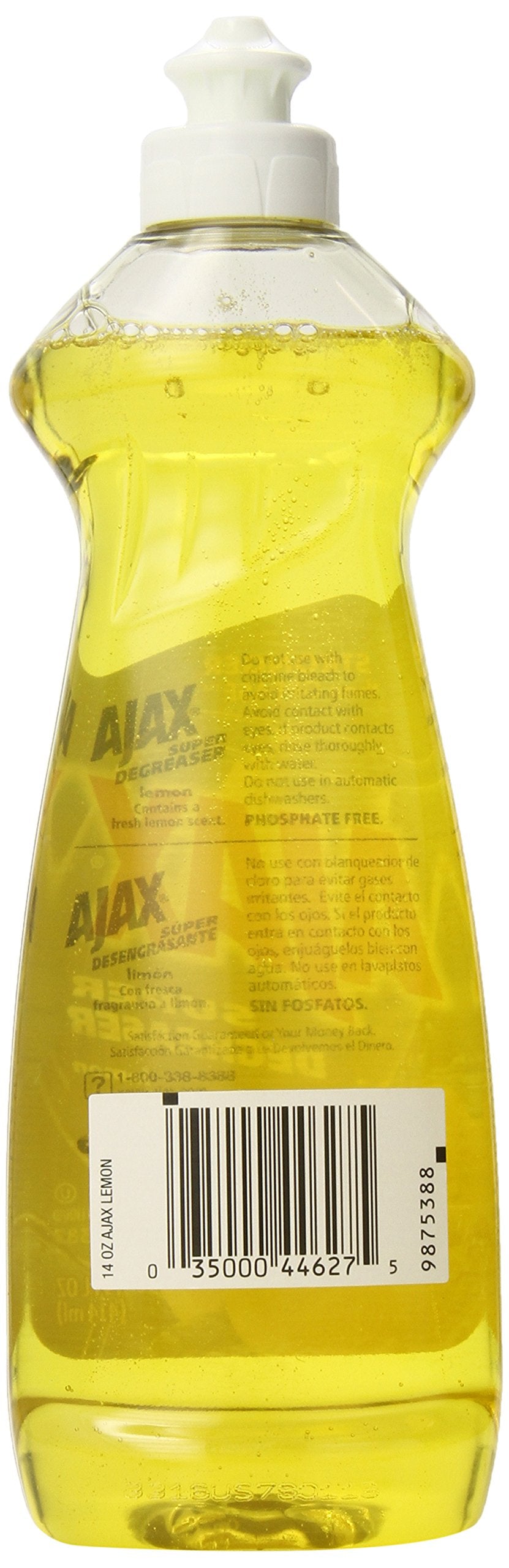 Ajax 14 Fl Oz (Pack of 1) / Lemon / Yellow Dish Soap