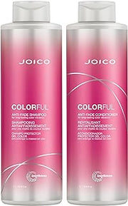 Joico Colorful Anti-Fade Shampoo and Conditioner | For Color-Treated Hair | Preserve Hair Color & Vibrancy Long-Term | Boost Shine & Reduce Breakage | With Camellia Oil & Pomegranate Extract